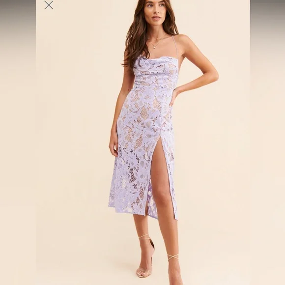 New | For Love and Lemons Rosemary Midi Dress Small - Picture 3 of 6